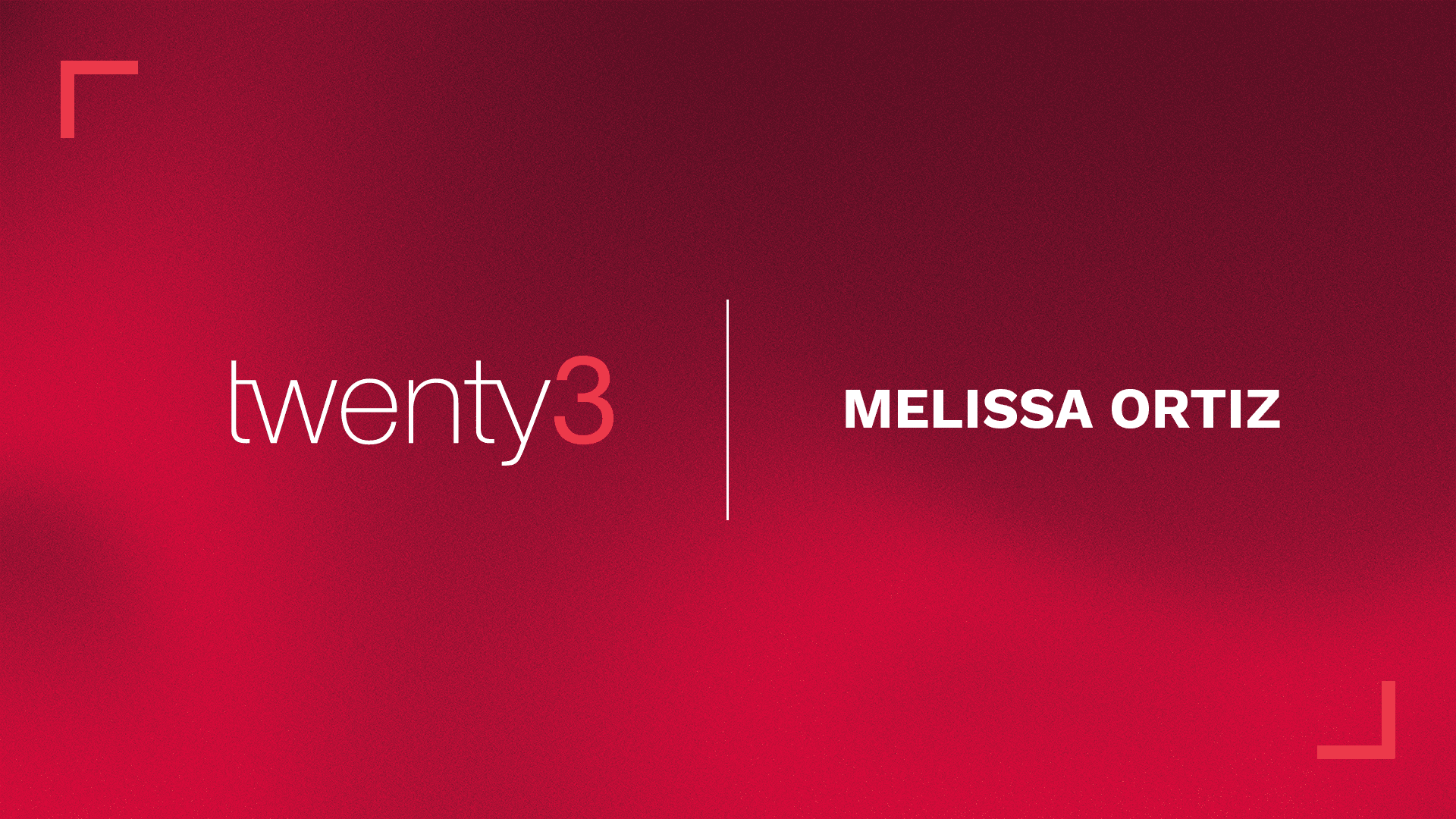 Twenty3 sign new partnership with Melissa Ortiz